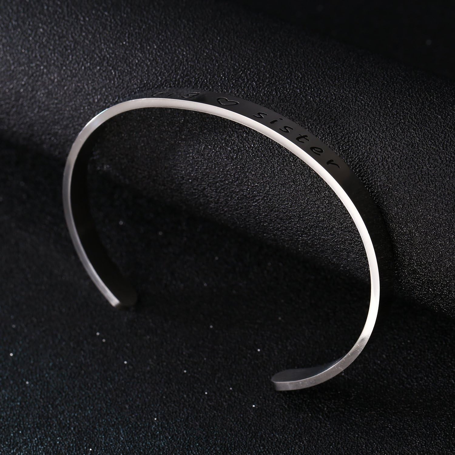 Big/Middle/Little Sis Cuff Bracelet – Sister Gift for Women & Girls