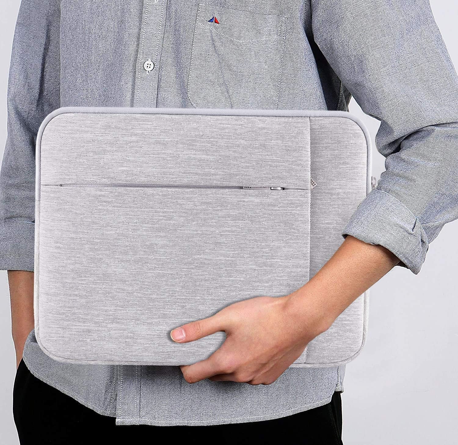 15-15.6 Inch Laptop Sleeve Case | Compatible with Acer, HP, Lenovo, Dell, ASUS (Gray)