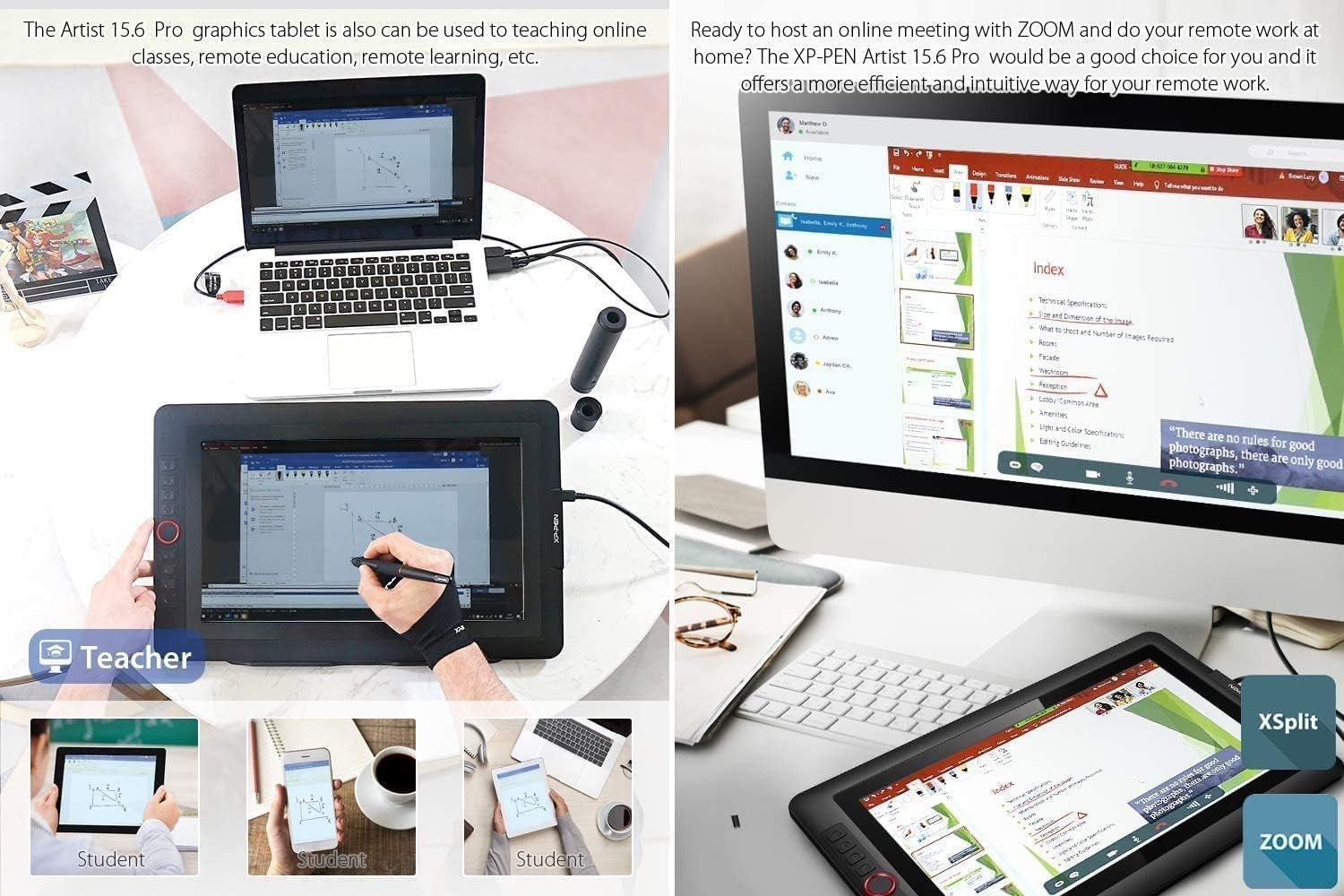 15.6" Drawing Tablet | Tilt Support, 120% sRGB, 8192 Pressure Sensitivity