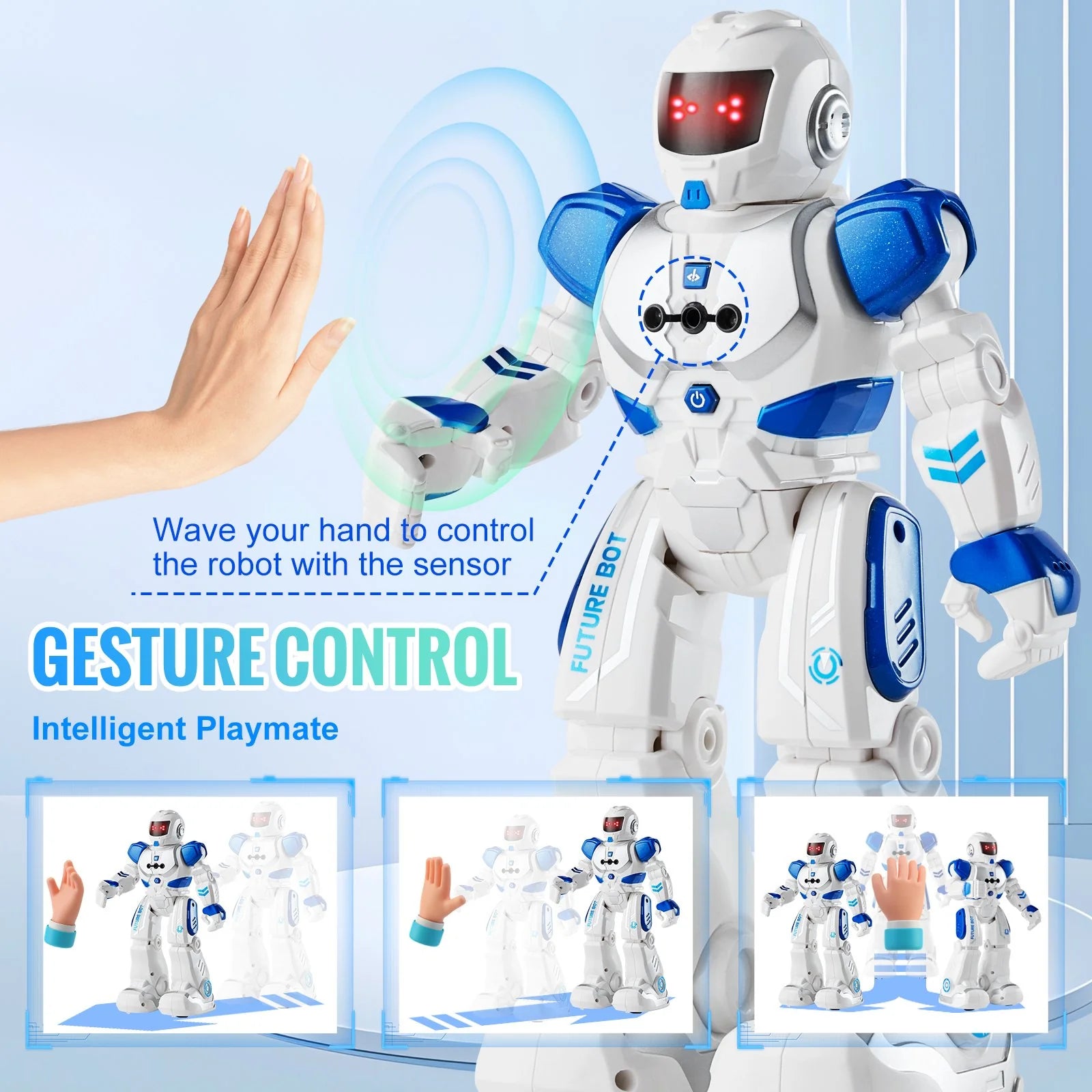 RC Robot Toy for Kids | Talking, Dancing, Gesture-Controlled Remote Robot
