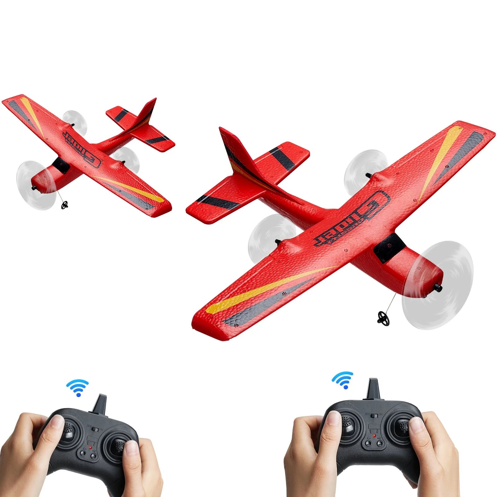RC Airplane Toy | EPP Foam Remote Control Plane with 2 Batteries