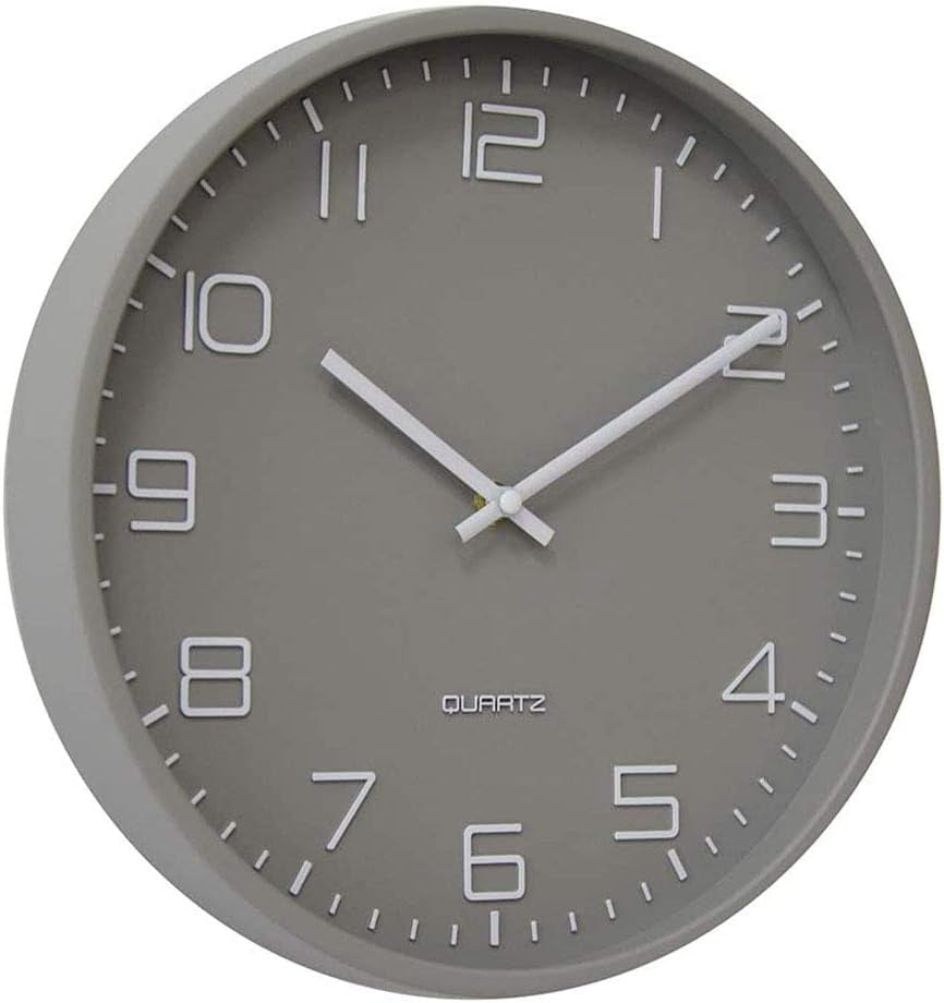 Silent Wall Clock for Living Room, Office & Kitchen | Non-Ticking, Battery Operated