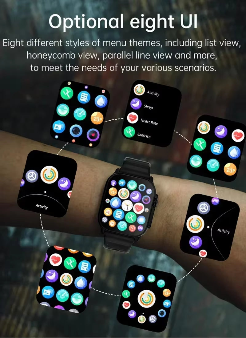T900Ultra Smartwatch | Bluetooth, Heart Rate Monitor for Android & iOS