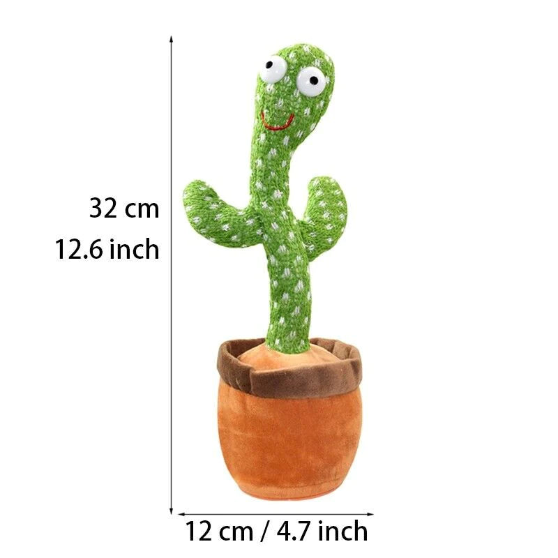 Dancing Cactus Plush Toy | Electronic Recording, Shake & Song Fun Gift