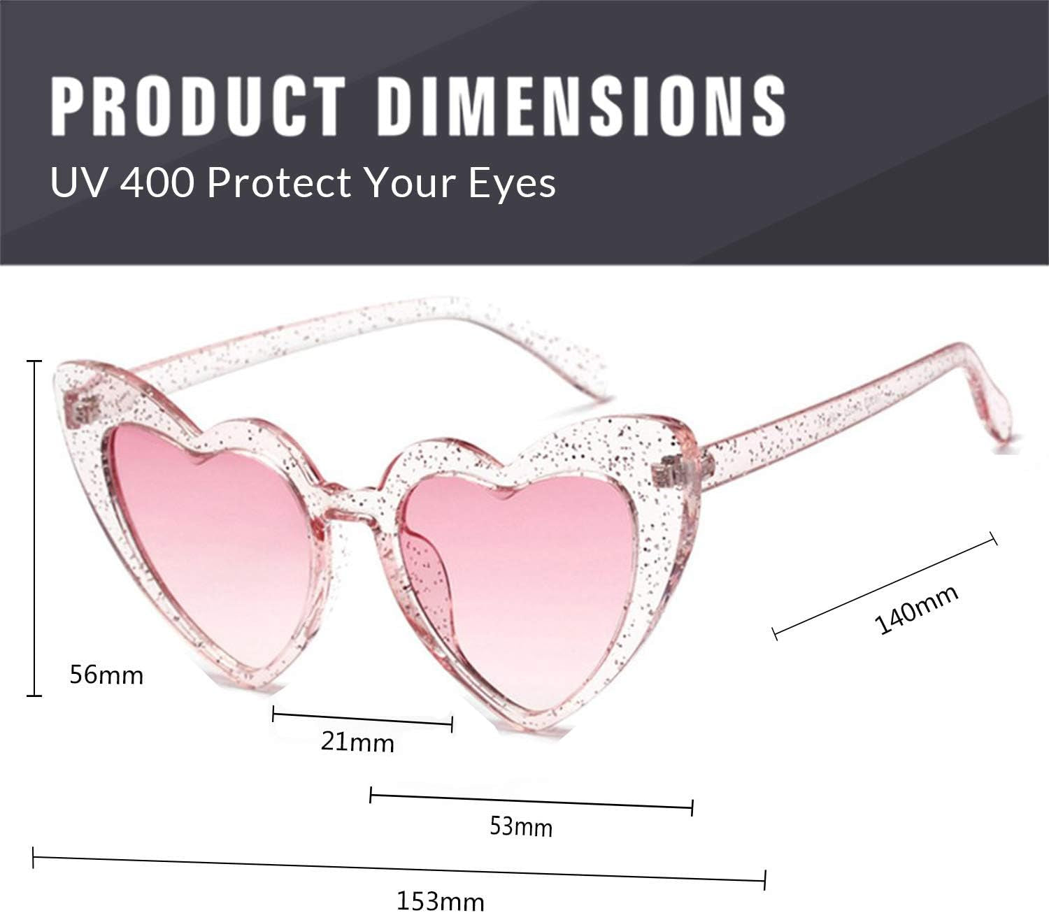 Clout Heart Shaped Cat Eye Sunglasses | Vintage Retro Kurt Cobain Style