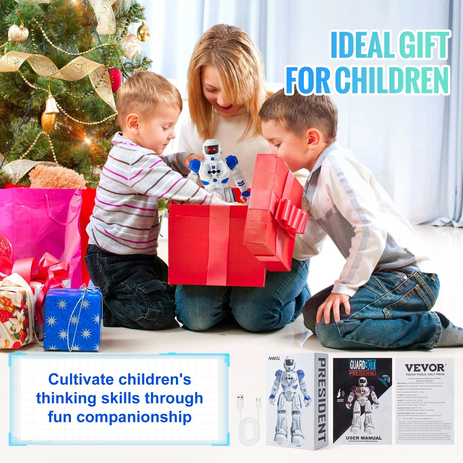 RC Robot Toy for Kids | Talking, Dancing, Gesture-Controlled Remote Robot