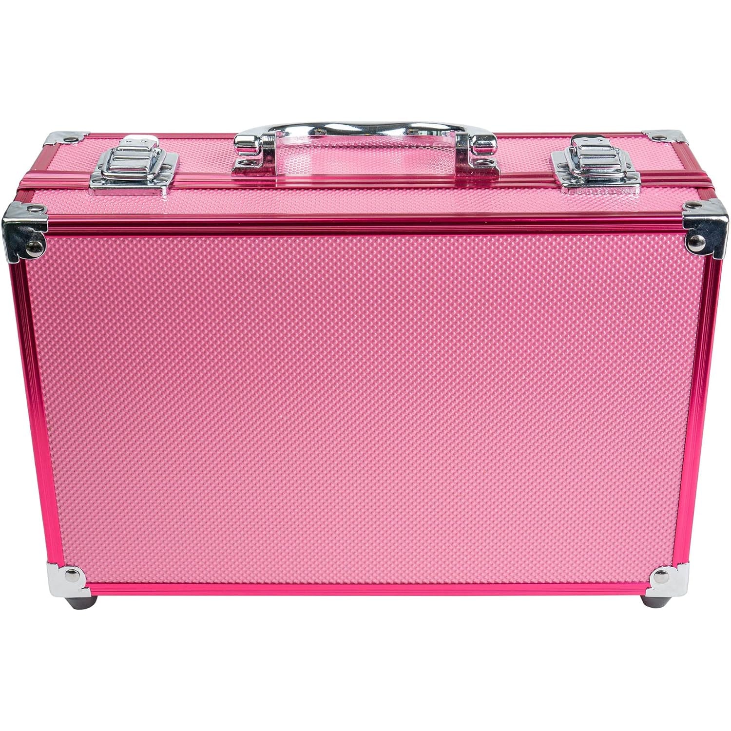 Makeup Train Case with Pro Set & Brushes | Pink Storage Organizer