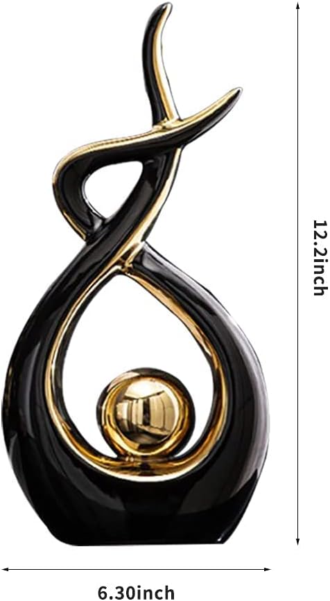 Modern Abstract Ceramic Statue – Home Decor Table Centerpiece