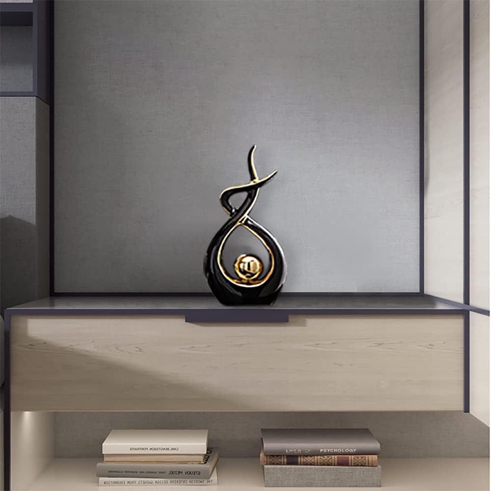 Modern Abstract Ceramic Statue – Home Decor Table Centerpiece