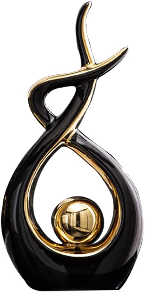 Modern Abstract Ceramic Statue – Home Decor Table Centerpiece