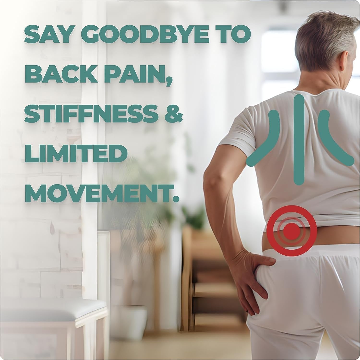 Back Roller & Yoga Wheel | Relieve Pain, Stretch & Decompress Spine, Improve Flexibility