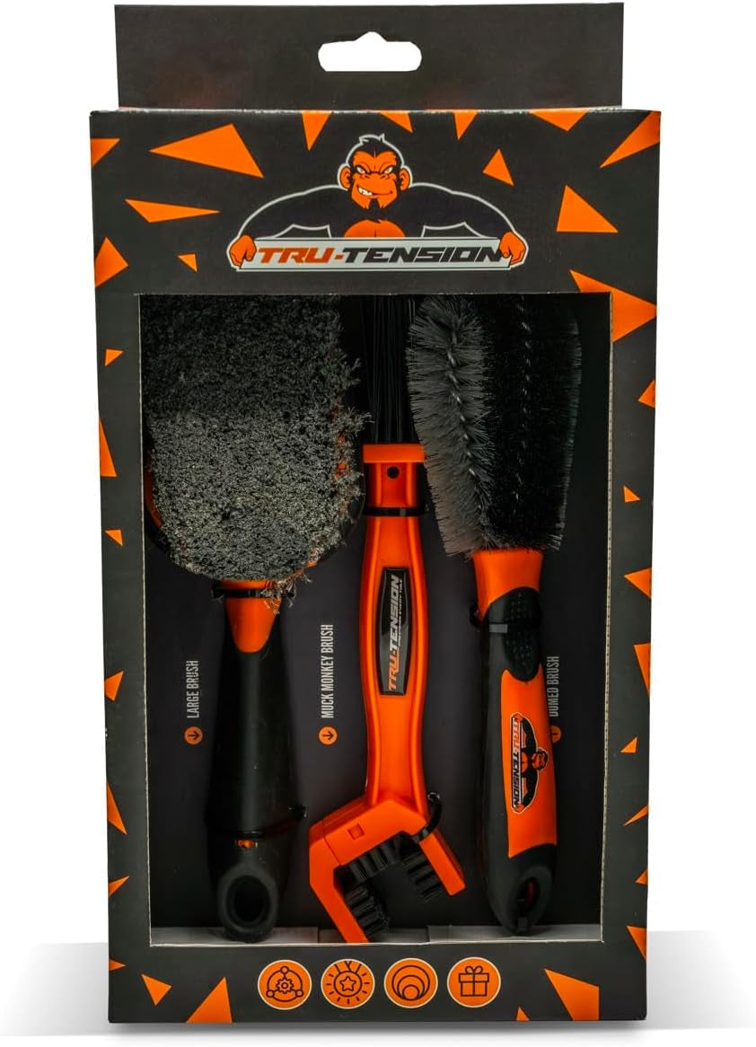 Premium Bicycle Brush Kit | 3-Piece Tool Set for Road, Mountain & Race Bikes