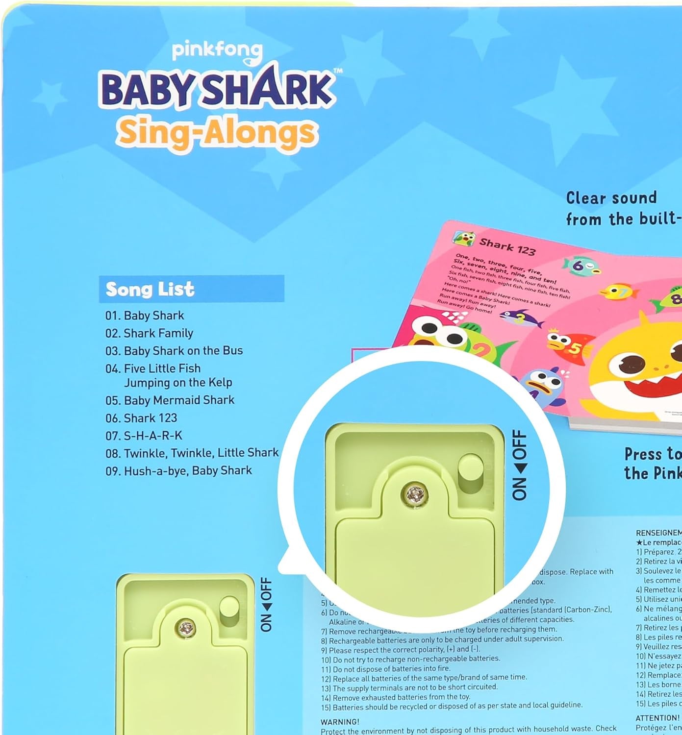 Baby Shark Sing-Along Sound Book | Interactive Toy for Toddlers (Ages 1-3)