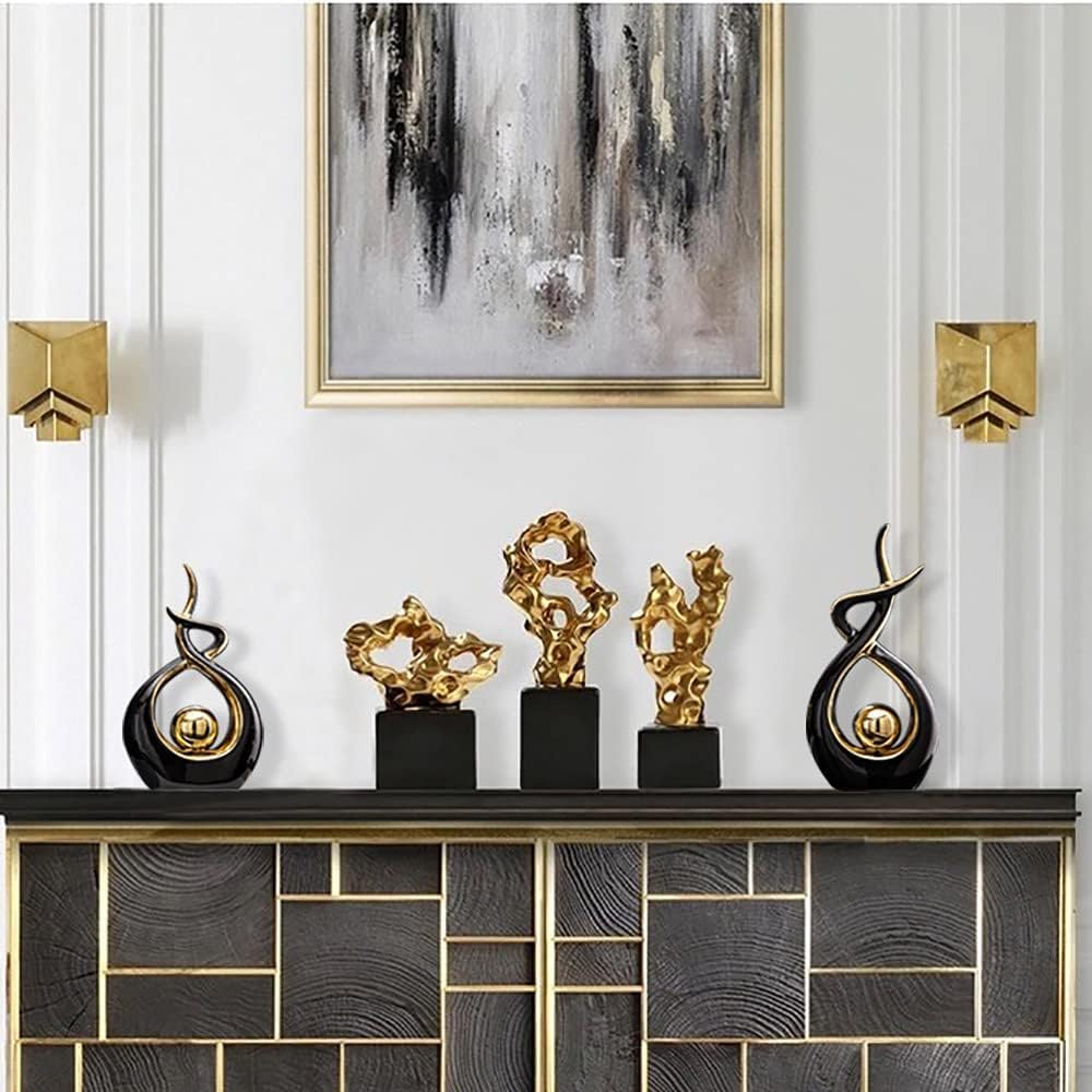 Modern Abstract Ceramic Statue – Home Decor Table Centerpiece