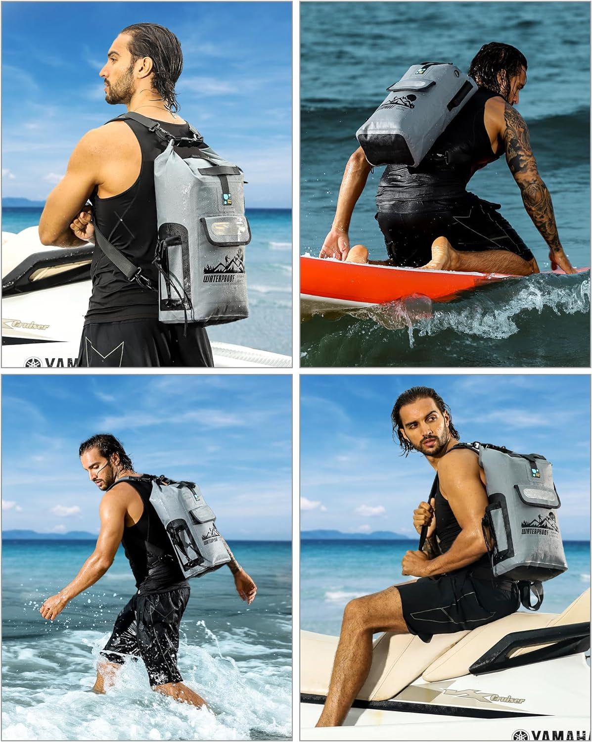Waterproof Dry Bag Backpack | 20L/30L/40L Floating Sack for Men