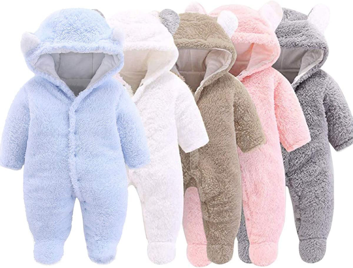 Unisex Baby Winter Coat Snowsuit Jumpsuit | Infant Bodysuit for Baby Essentials