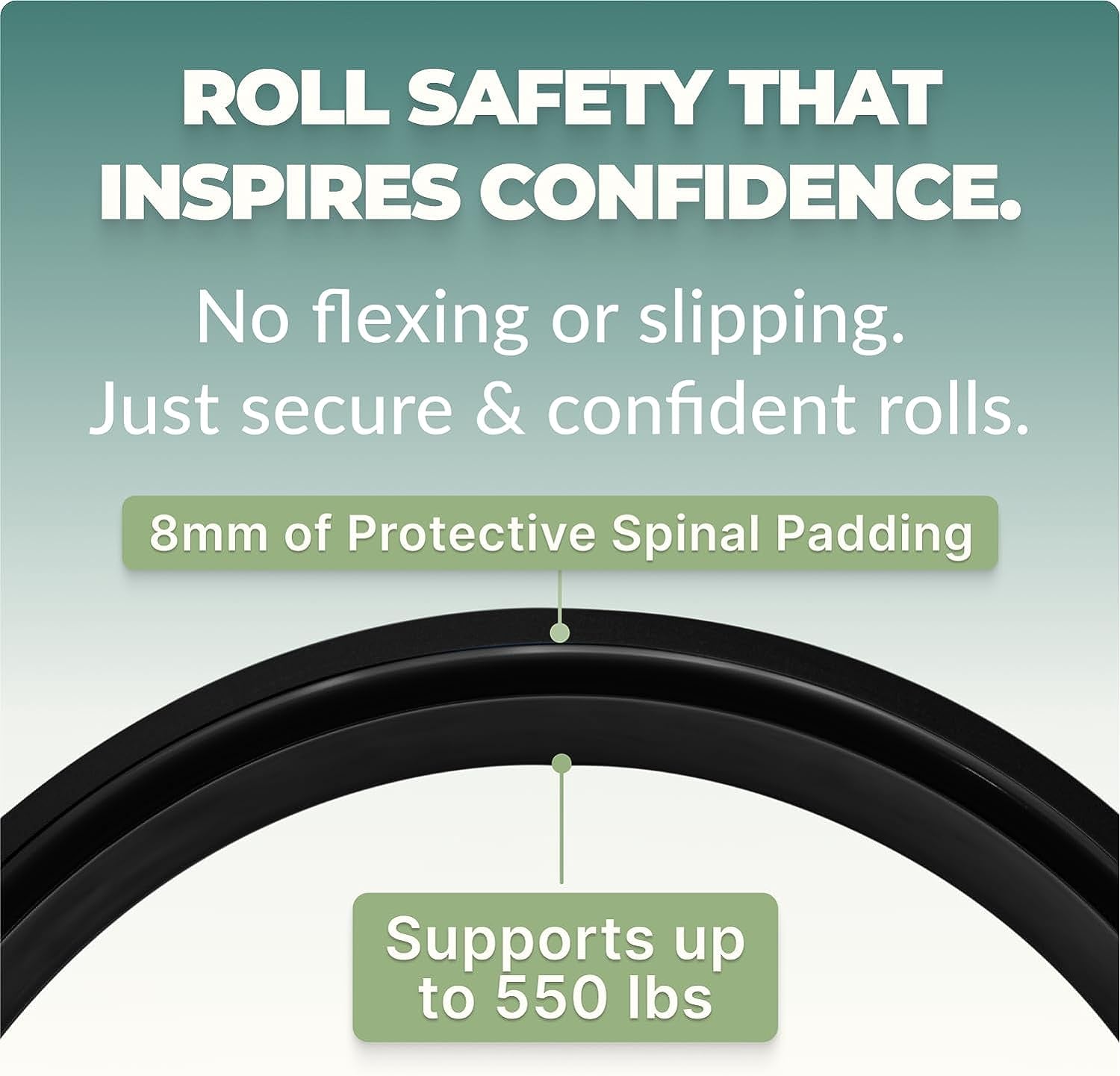 Back Roller & Yoga Wheel | Relieve Pain, Stretch & Decompress Spine, Improve Flexibility