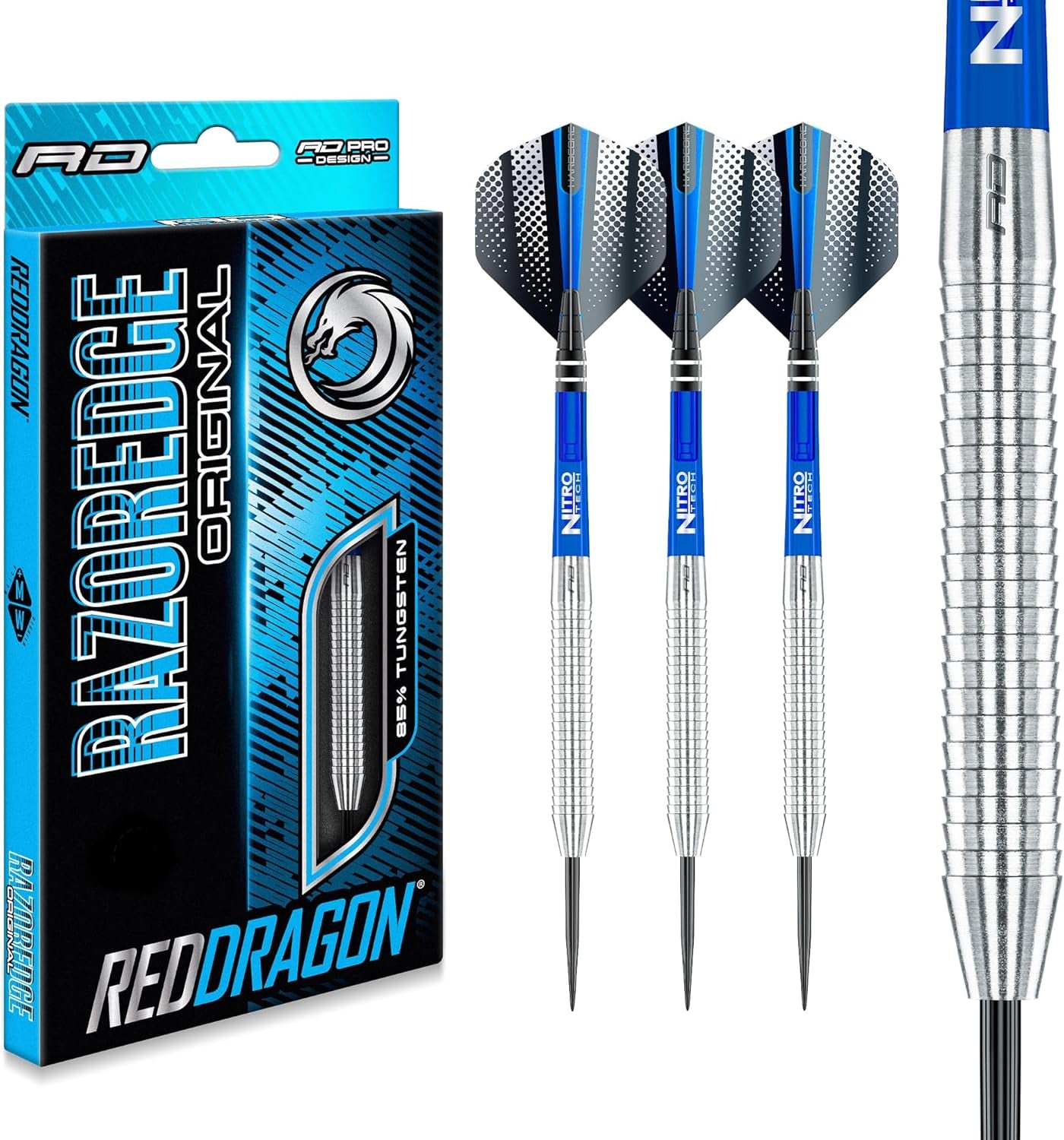 Razor Edge 28G Tungsten Darts with Flights & Stems
