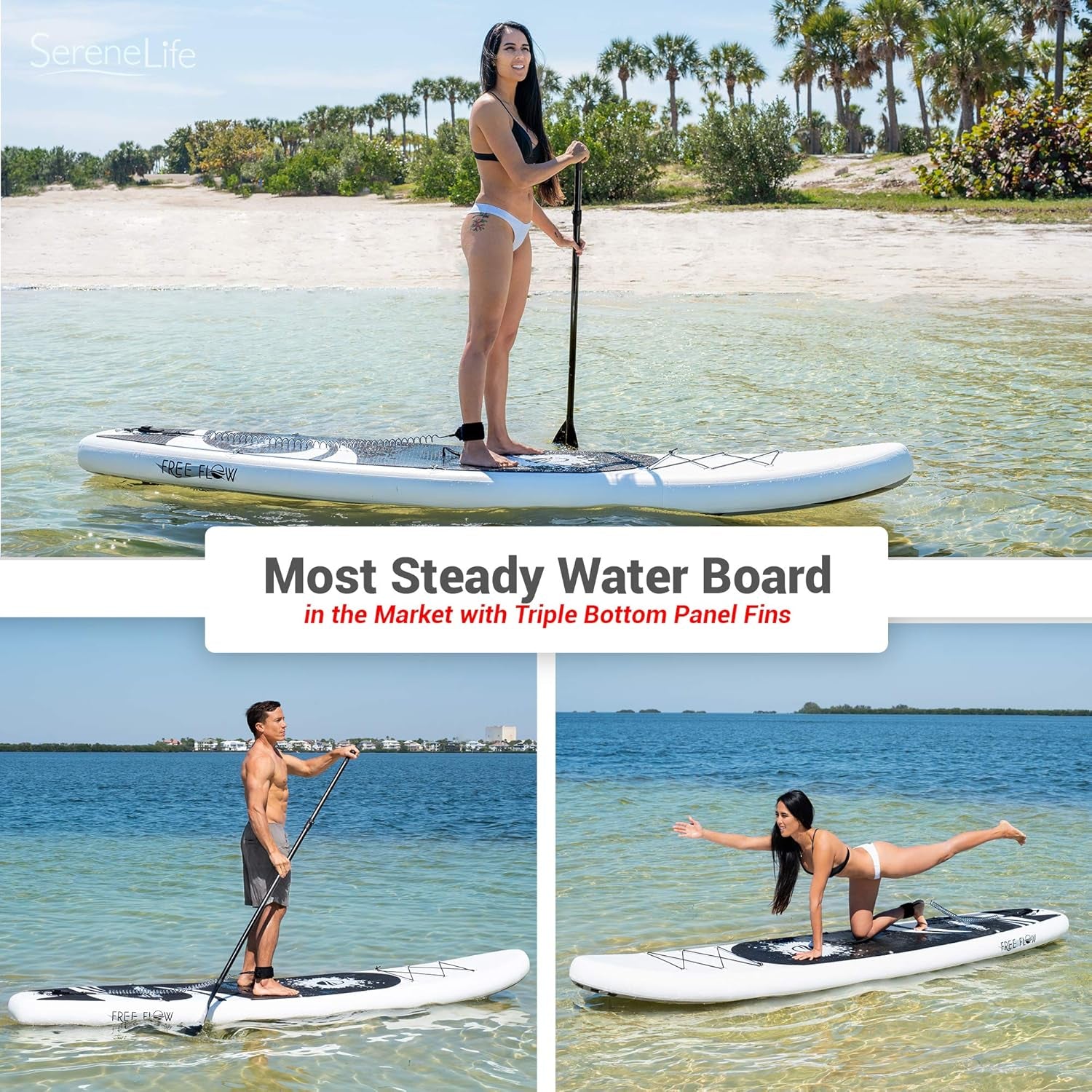 Inflatable Stand-Up Paddle Board | Stable, Non-Slip Design, 350 Lbs Capacity
