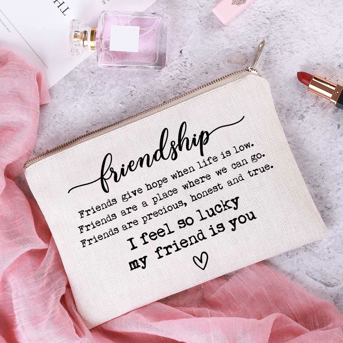 Best Friend Gift Makeup Case & Tote Bag | Friendship & Christmas Present