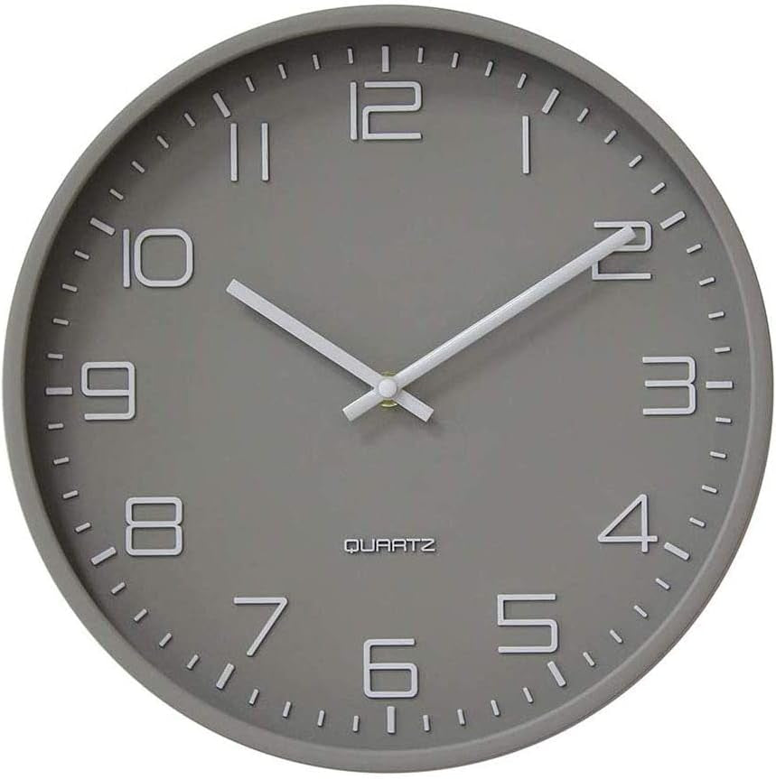 Silent Wall Clock for Living Room, Office & Kitchen | Non-Ticking, Battery Operated