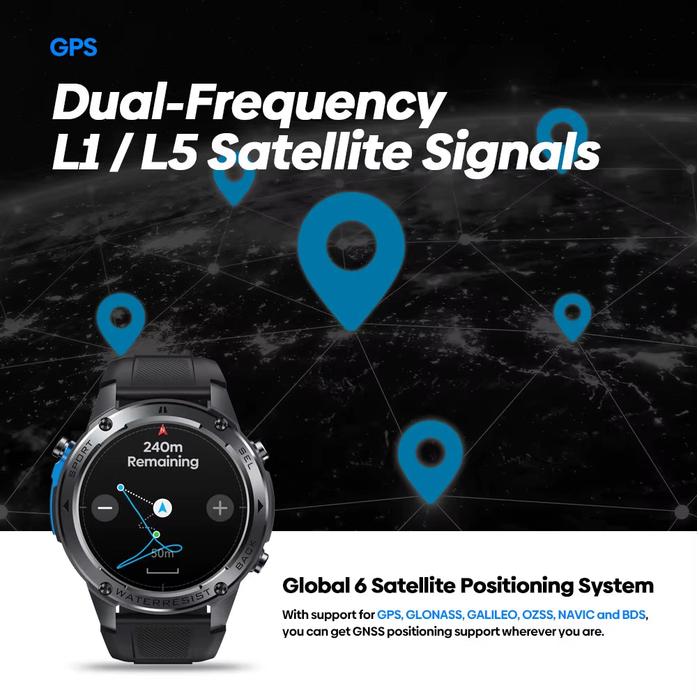 Ultra GPS Smartwatch | Compass, Altimeter, Voice Calling, 10 ATM