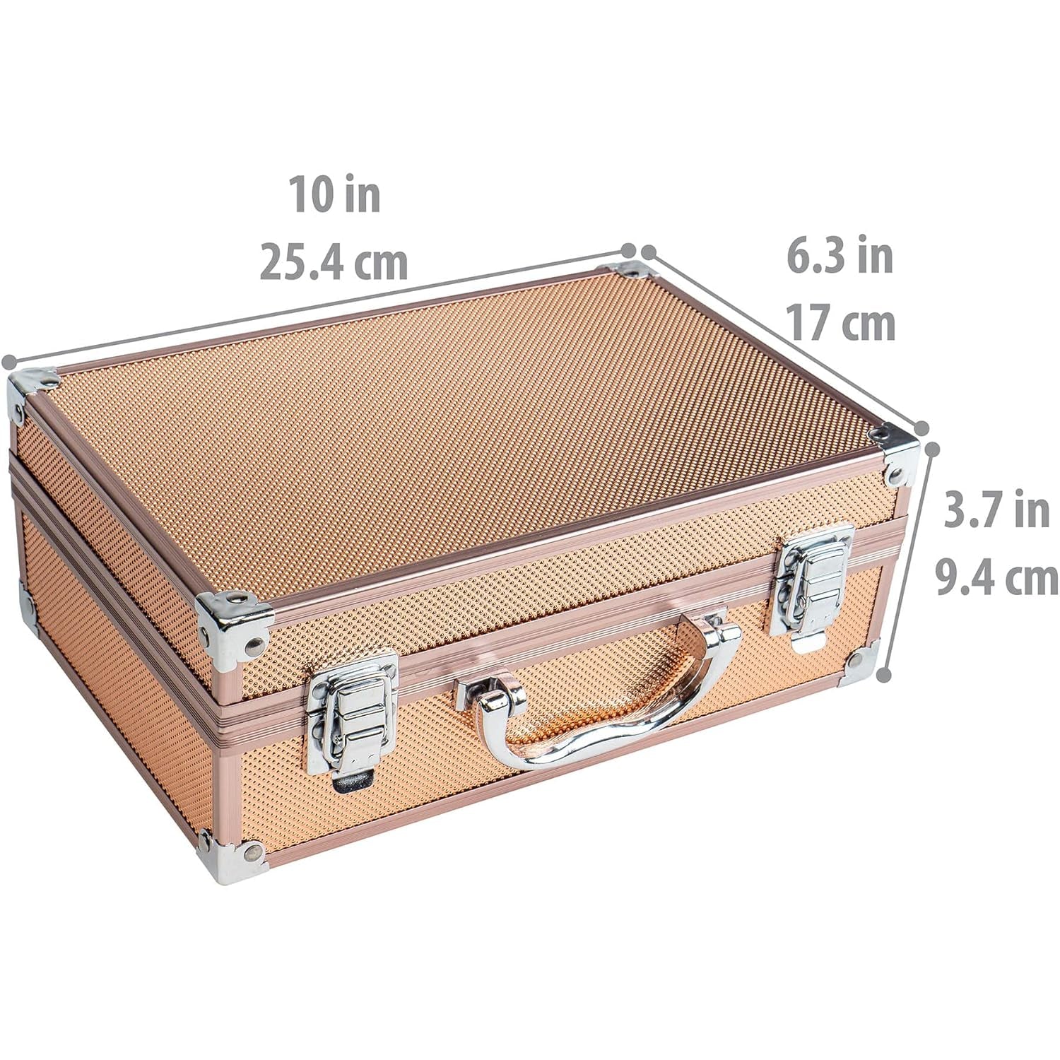 Makeup Train Case with Pro Set & Brushes | Pink Storage Organizer