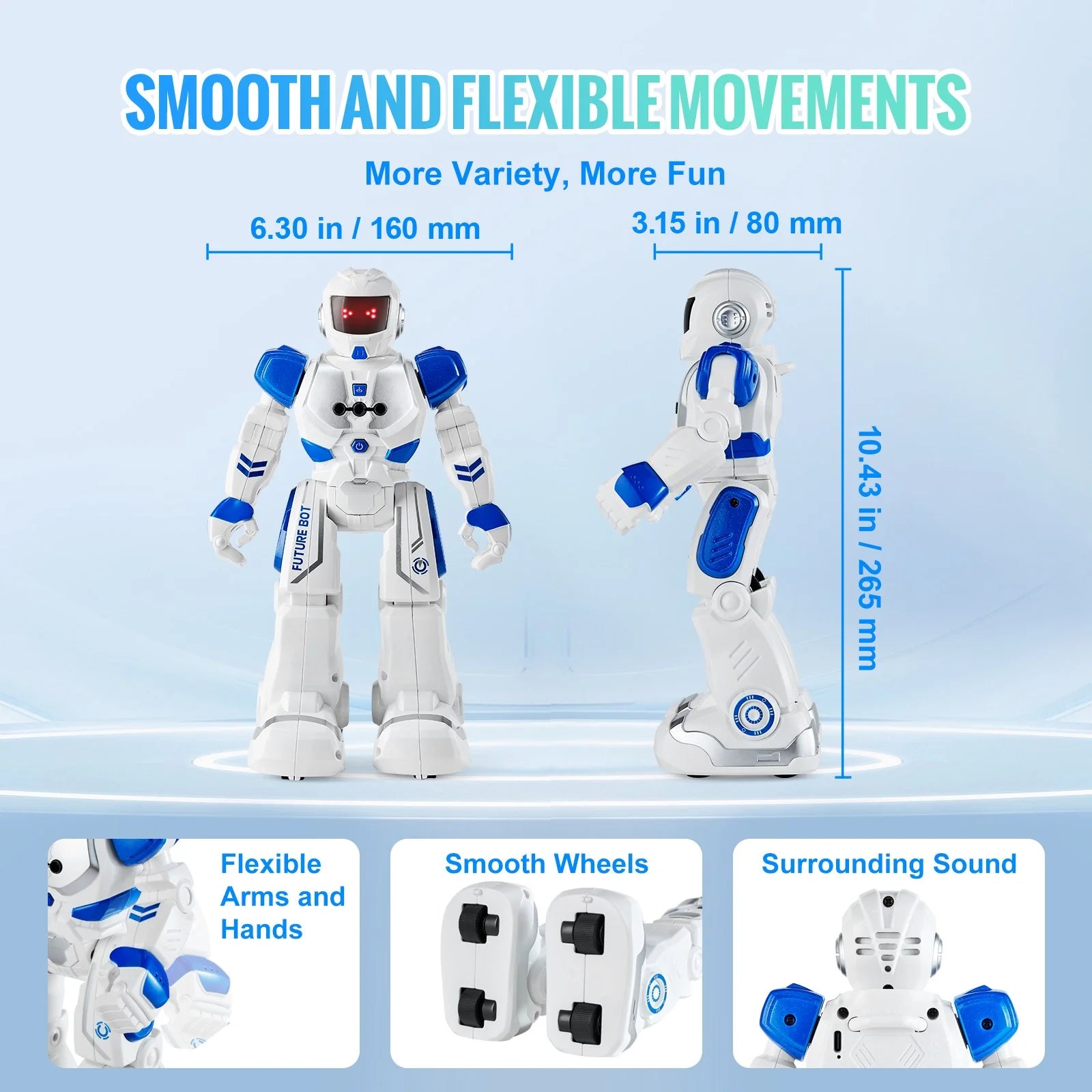 RC Robot Toy for Kids | Talking, Dancing, Gesture-Controlled Remote Robot