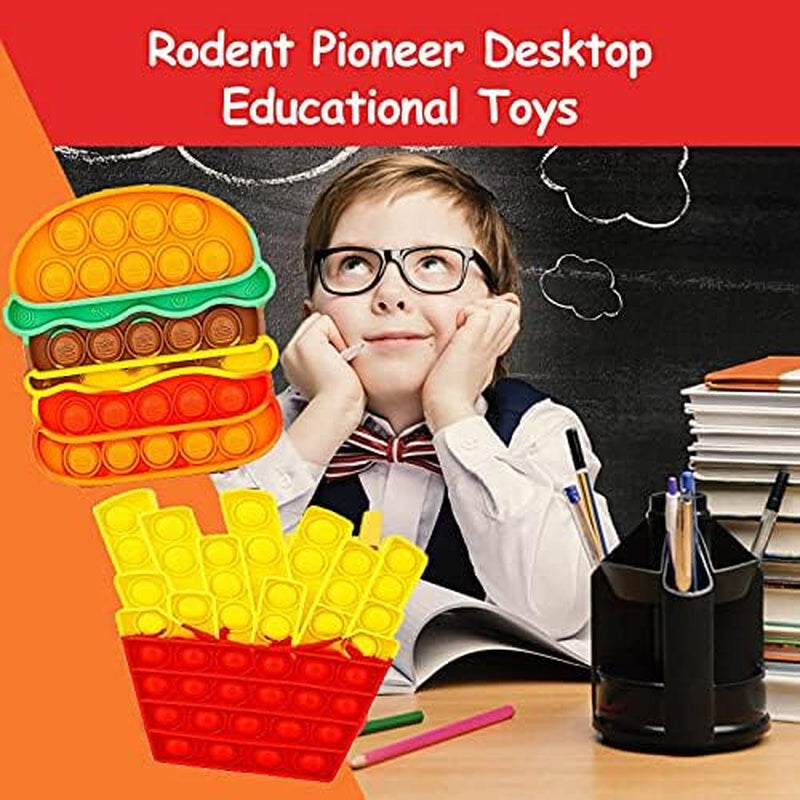 Burger & Fries Pop Fidget Toy – Sensory Stress Relief for Kids & Adults
