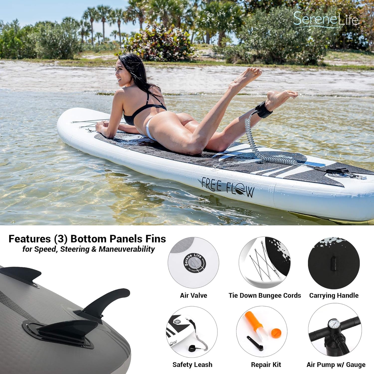 Inflatable Stand-Up Paddle Board | Stable, Non-Slip Design, 350 Lbs Capacity