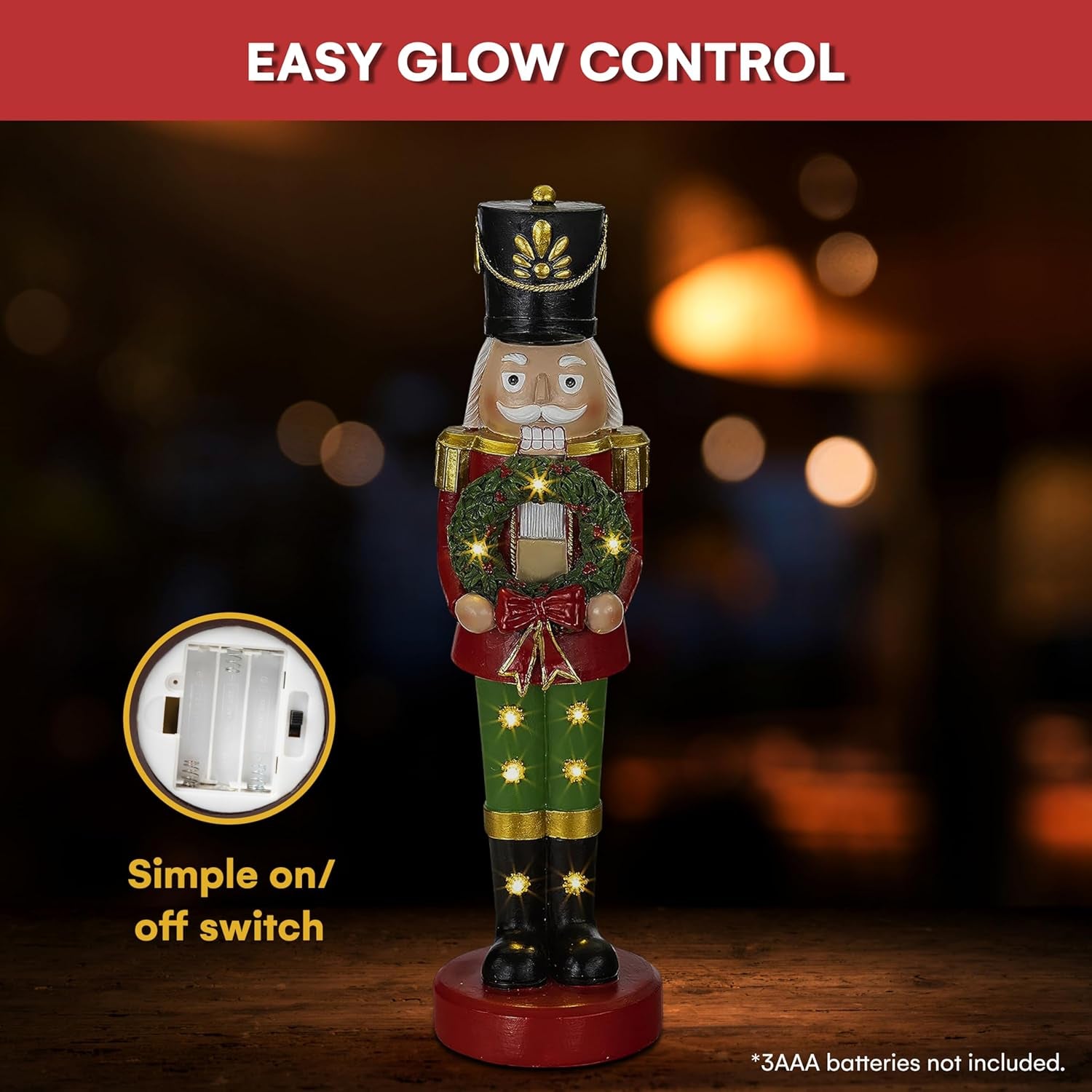 LED Lighted Resin Snowman Decor – Christmas Figurine & Fiber Optic Holiday Decoration