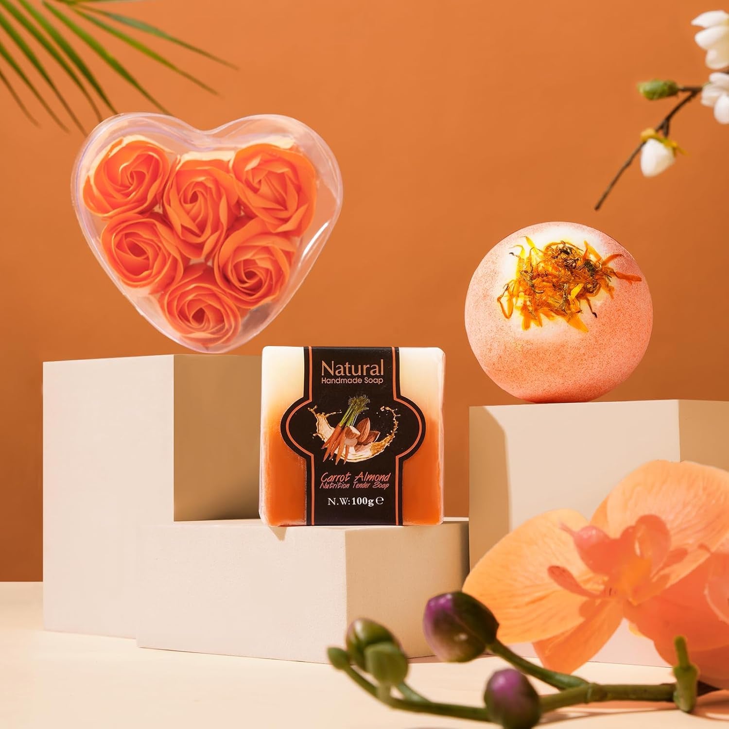 Mother's Day Gift Basket | Cozy Blanket, Rose, Spa & Self-Care Gifts for Women
