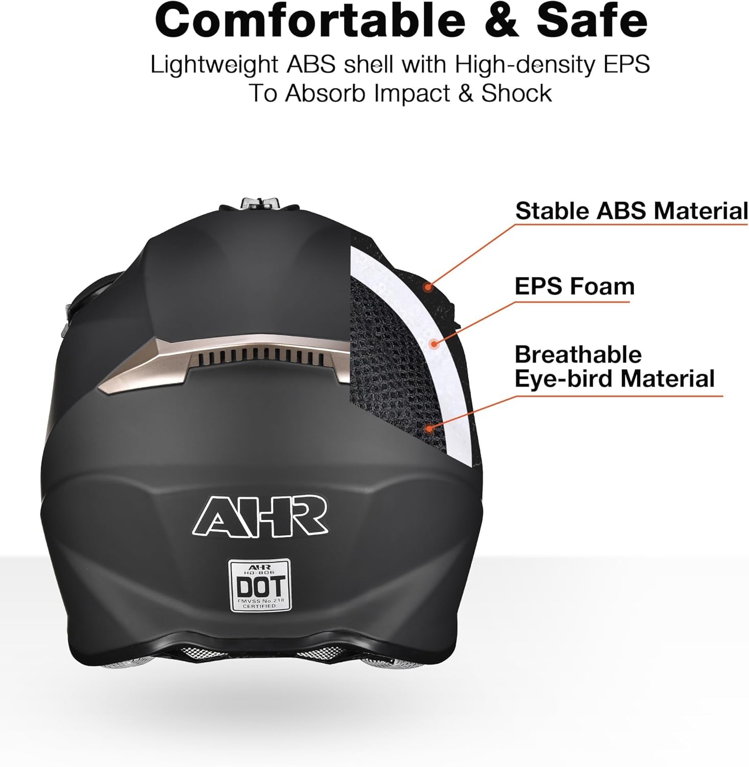 Adult Offroad Dirt Bike Helmet | Full Face Motocross ATV BMX, DOT Approved