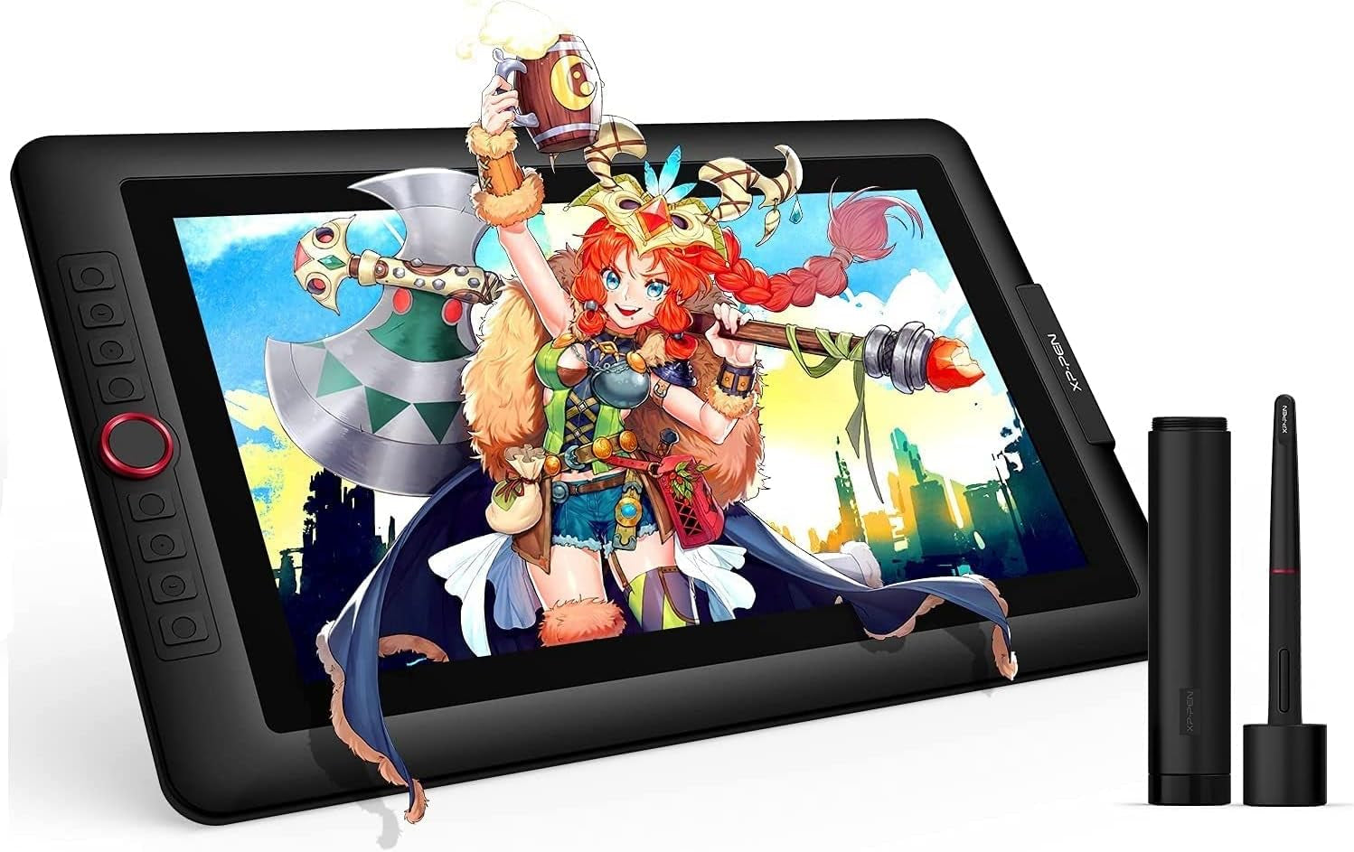 15.6" Drawing Tablet | Tilt Support, 120% sRGB, 8192 Pressure Sensitivity