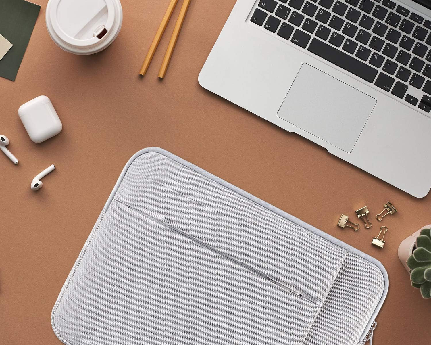 15-15.6 Inch Laptop Sleeve Case | Compatible with Acer, HP, Lenovo, Dell, ASUS (Gray)