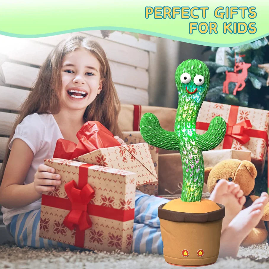Dancing Cactus Plush Toy | Electronic Recording, Shake & Song Fun Gift