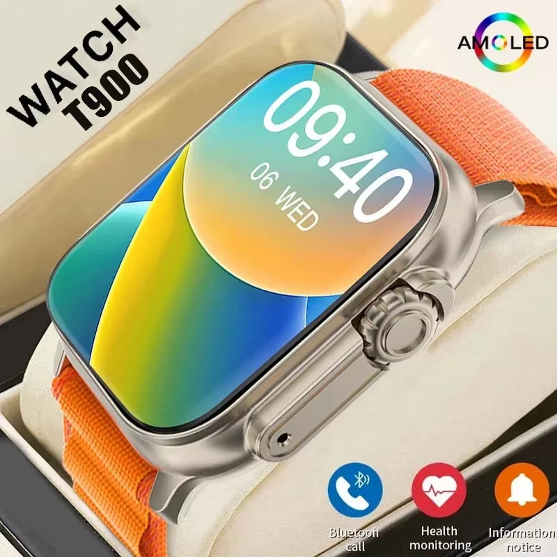 T900Ultra Smartwatch | Bluetooth, Heart Rate Monitor for Android & iOS