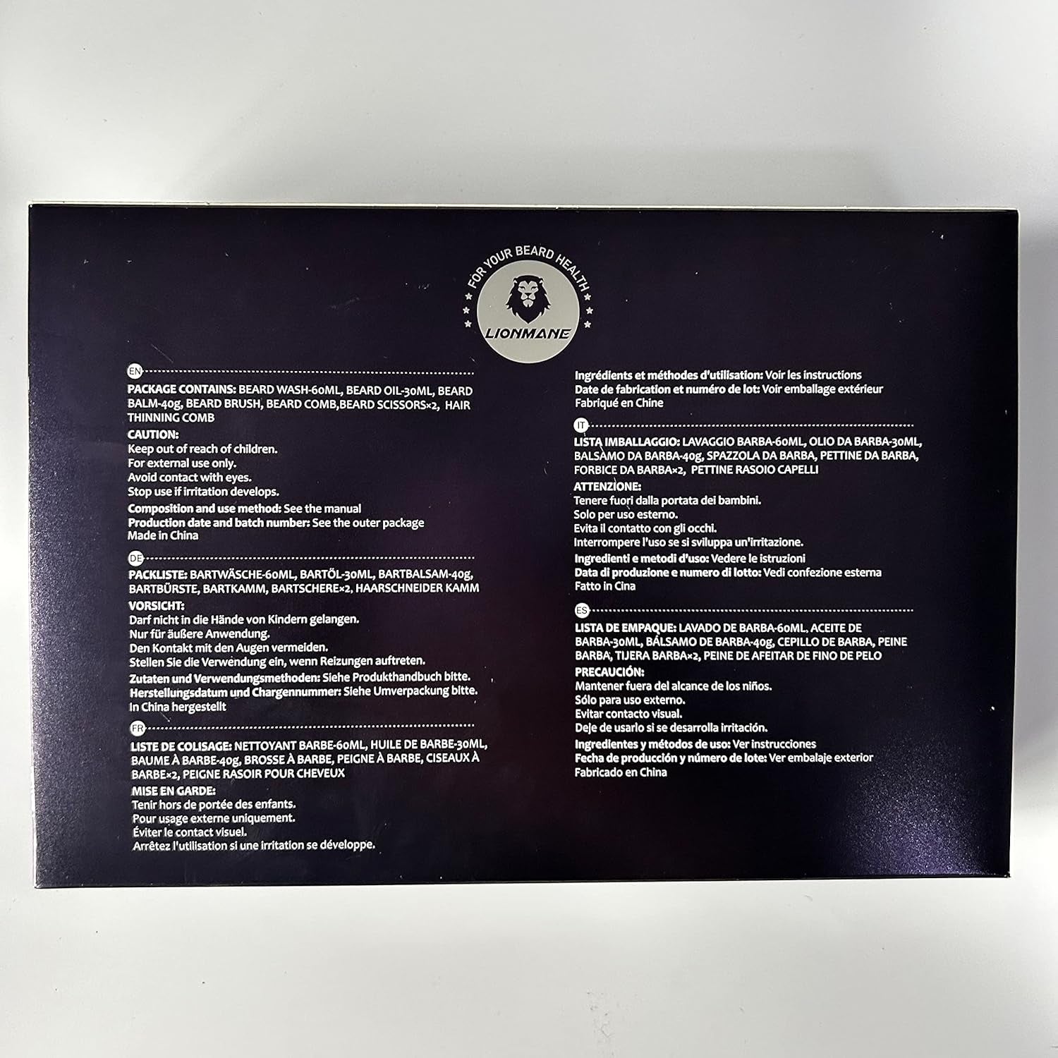 Beard Care Gift Kit for Men | Balm, Wash, Oil, Brush & Scissors for Grooming