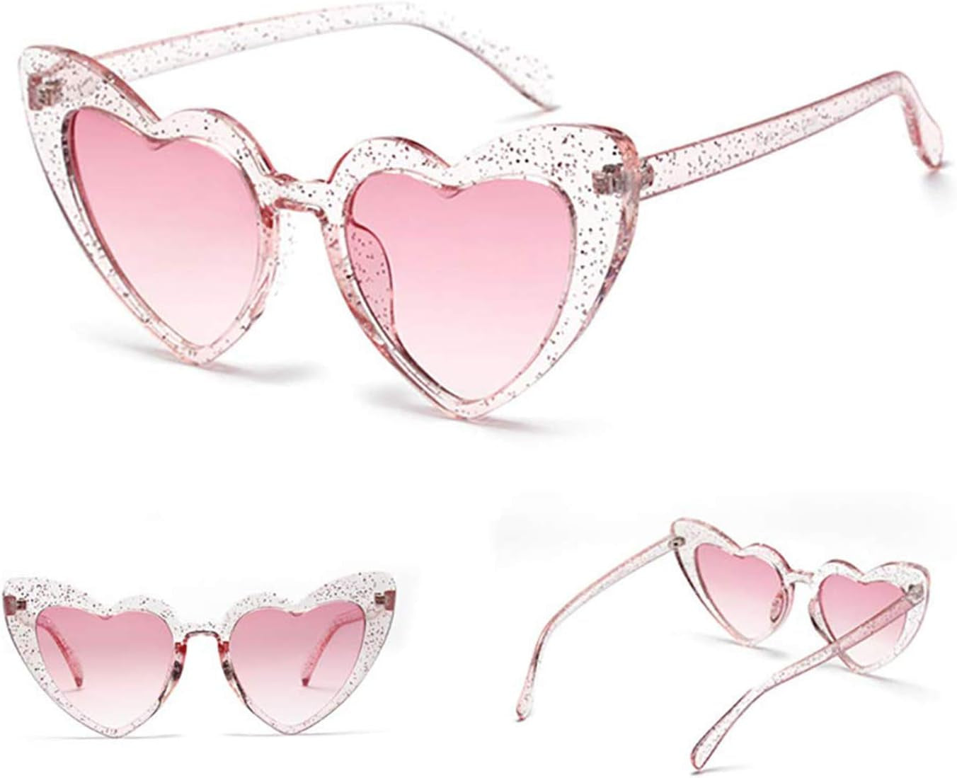 Clout Heart Shaped Cat Eye Sunglasses | Vintage Retro Kurt Cobain Style