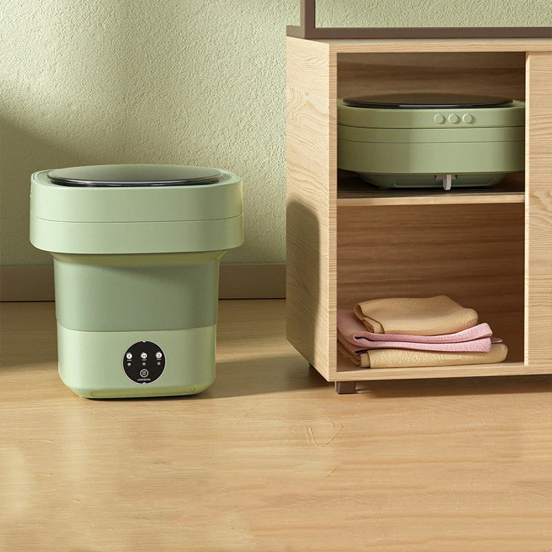 Mini Foldable Washing Machine | Portable with Spinning Dry for Socks & Underwear