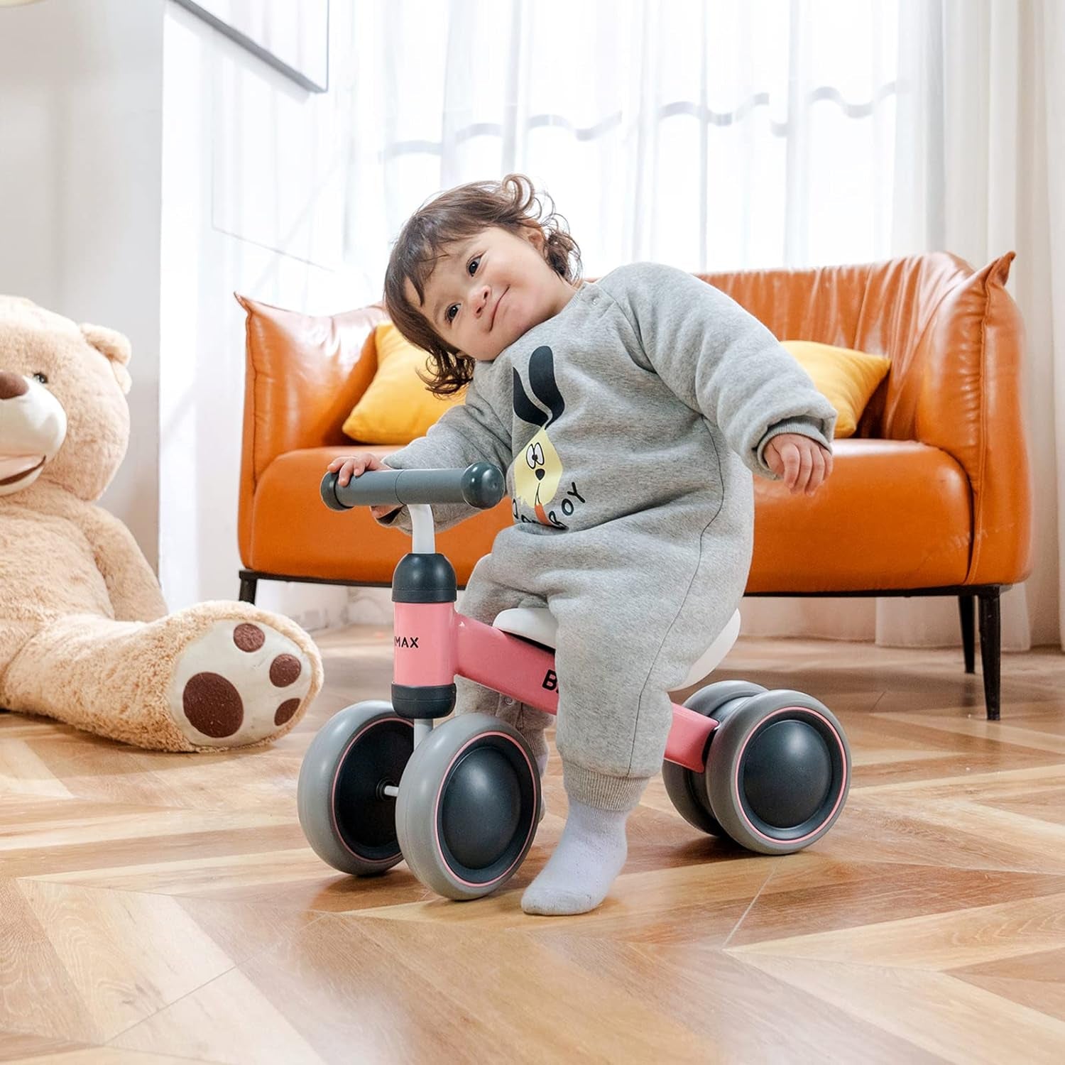 Baby Balance Bike for Toddlers 1-2 Years | Lightweight with Easy Glide Wheels & Safer Steering