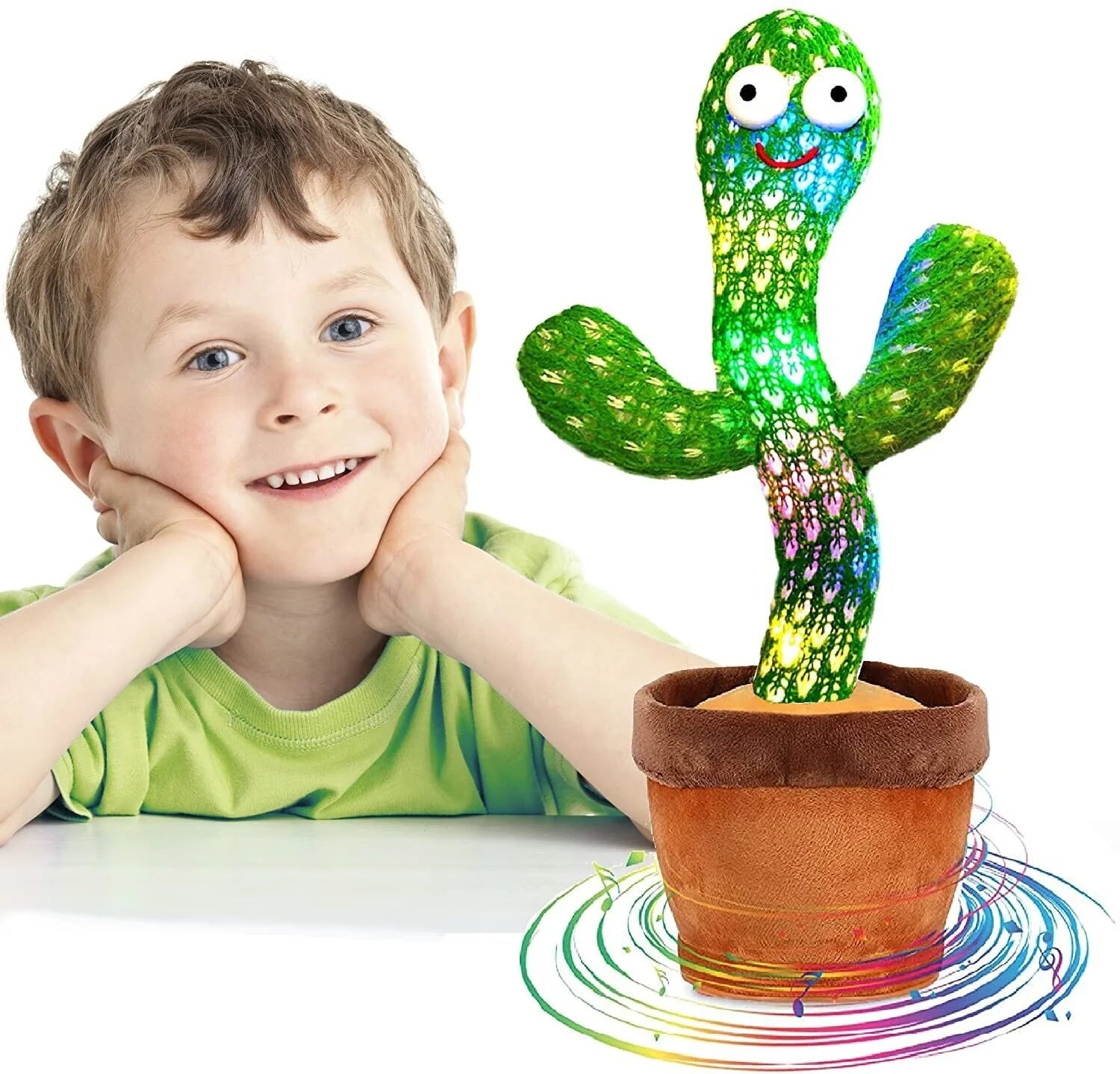 Dancing Cactus Plush Toy | Electronic Recording, Shake & Song Fun Gift