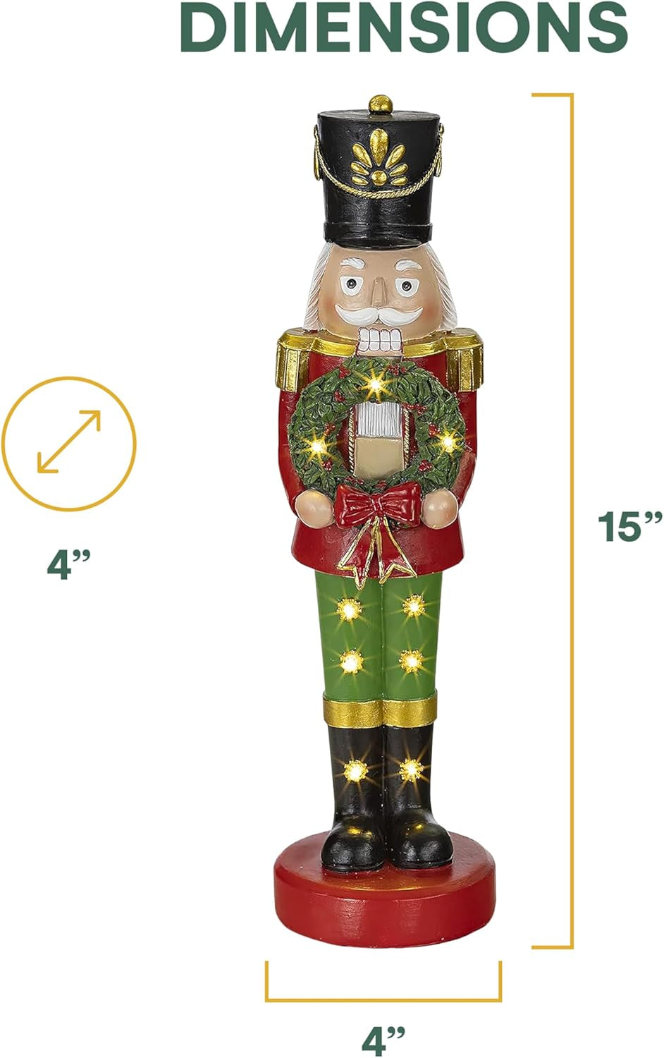 LED Lighted Resin Snowman Decor – Christmas Figurine & Fiber Optic Holiday Decoration