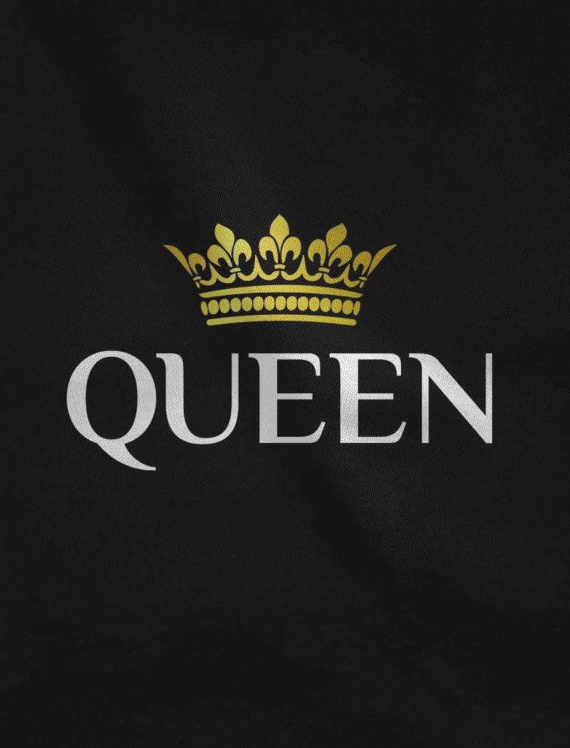 King & Queen Matching Couple Hoodies | Valentine's Day Gift (Black, Women L / Men M)