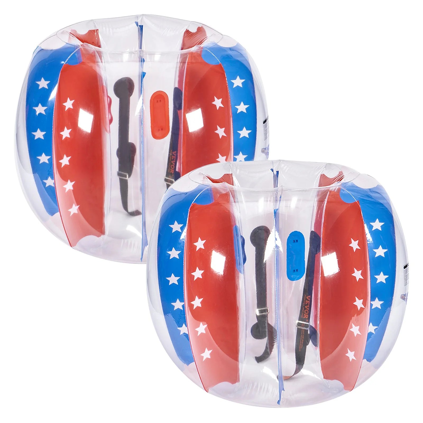 Inflatable Bumper Balls 2-Pack | 4FT PVC Zorb Balls for Kids & Teens
